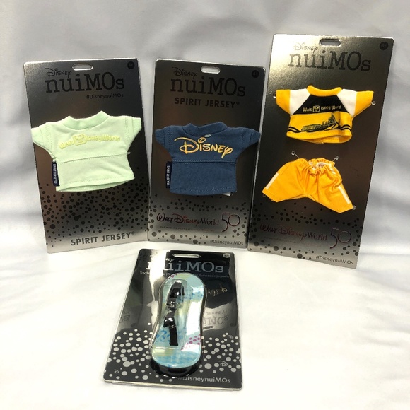 Disney Other - Lot of 4 Disney Nuimos 50th Spirit Jersey Clothes Outfits + Snowboard - NEW